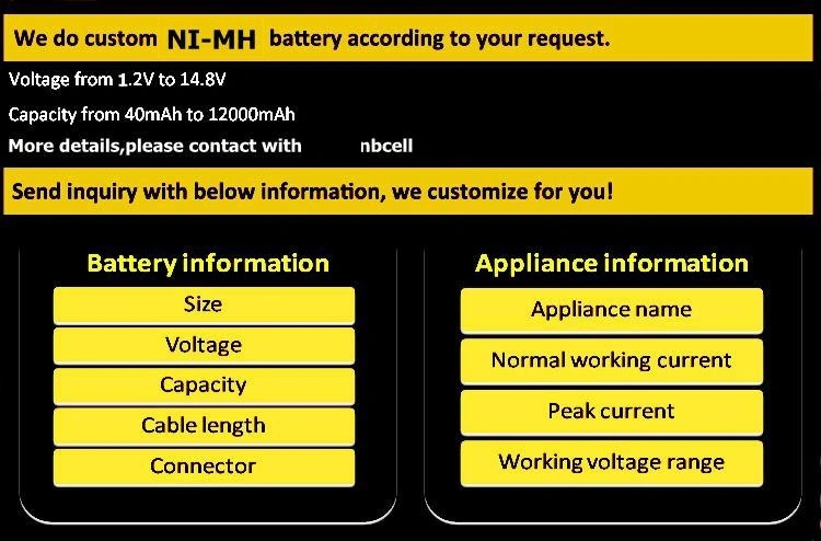 Rechargeable NiMH Battery 1.2V 15000mAh F Size for Military Battery