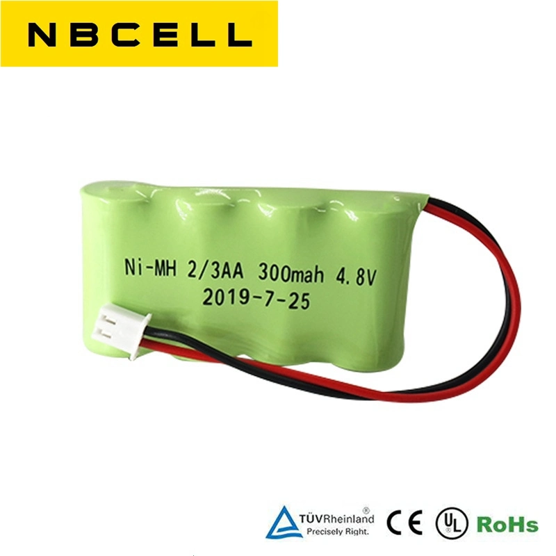 NiMH 2/3AA 300mAh 4.8V Battery Pack Ni-MH Rechargeable Battery