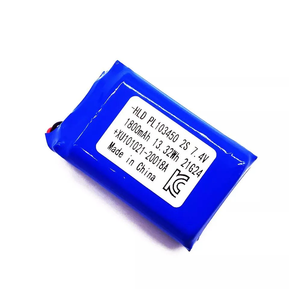 2s1p 7.4V 1000mAh Lipo Battery 523450 Lithium Polymer Battery for Headset