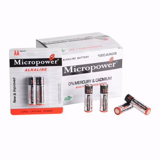 Alta calidad 1,5 V AA pila seca Lr6 Am3 No. 5 batería remota de reloj súper alcalina