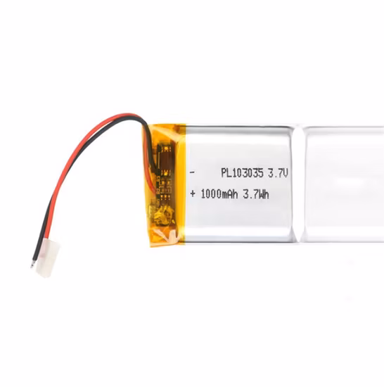 Batería recargable de polímero de litio común modelo 3,7 V 103035 1000 mAh de fábrica